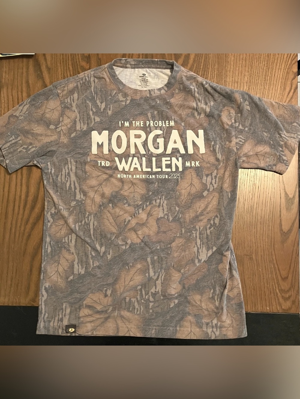 Morgan Wallen "I'm The Problem" Mossy Oak T-Shirt 2025 North American Tour MED